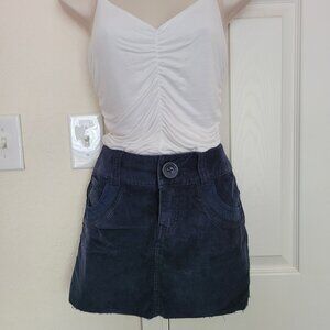 London Jean Corduroy Mini Skirt, Size 2